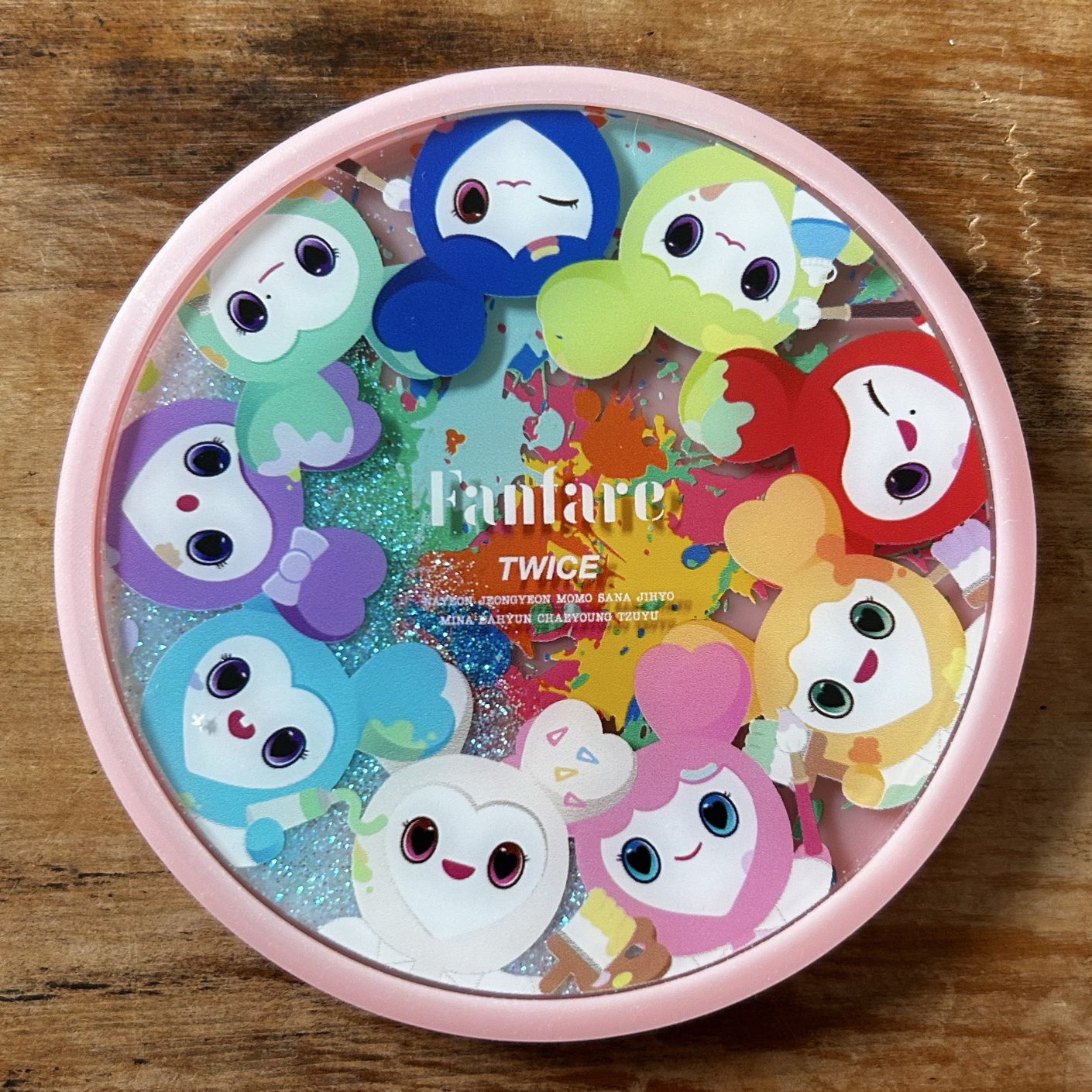 TWICE Fanfare 絕版水晶杯墊