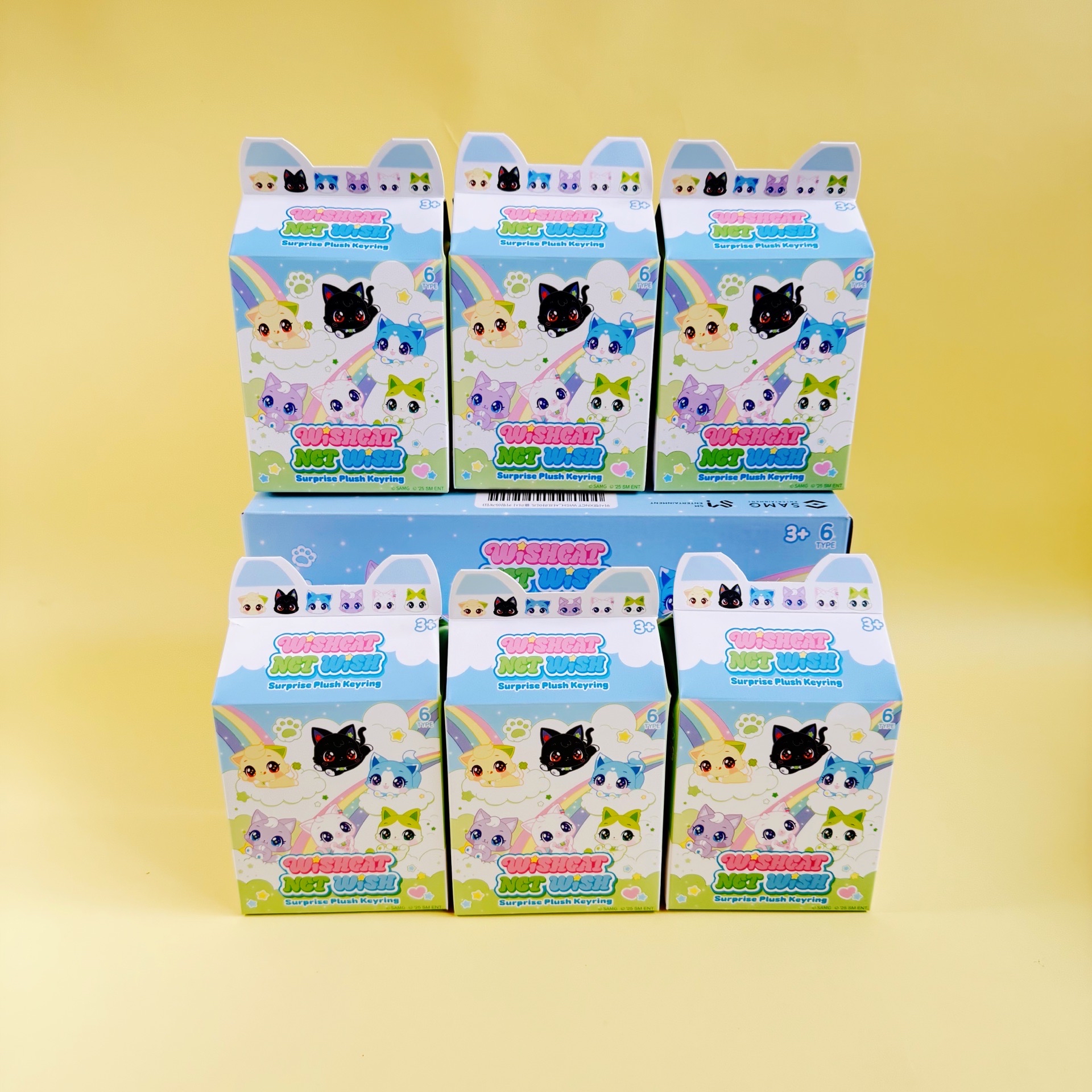 現貨：NCT WISH X WISHCAT-毛絨坐貓款吊飾（單支隨機/成套）