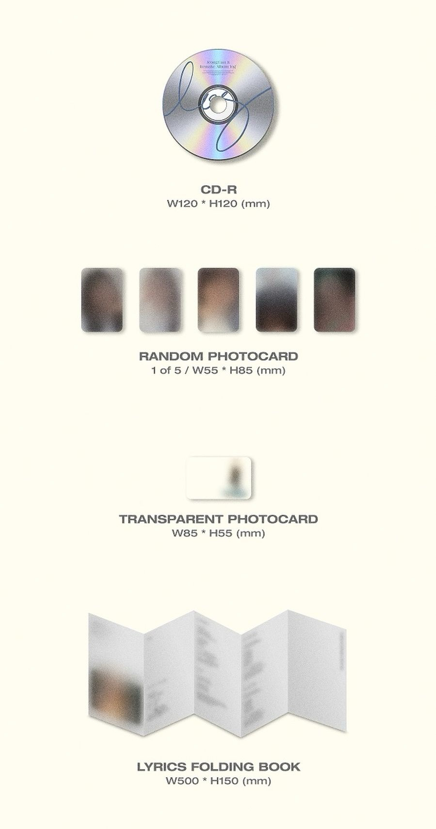 DAILY log ver. 專輯配置