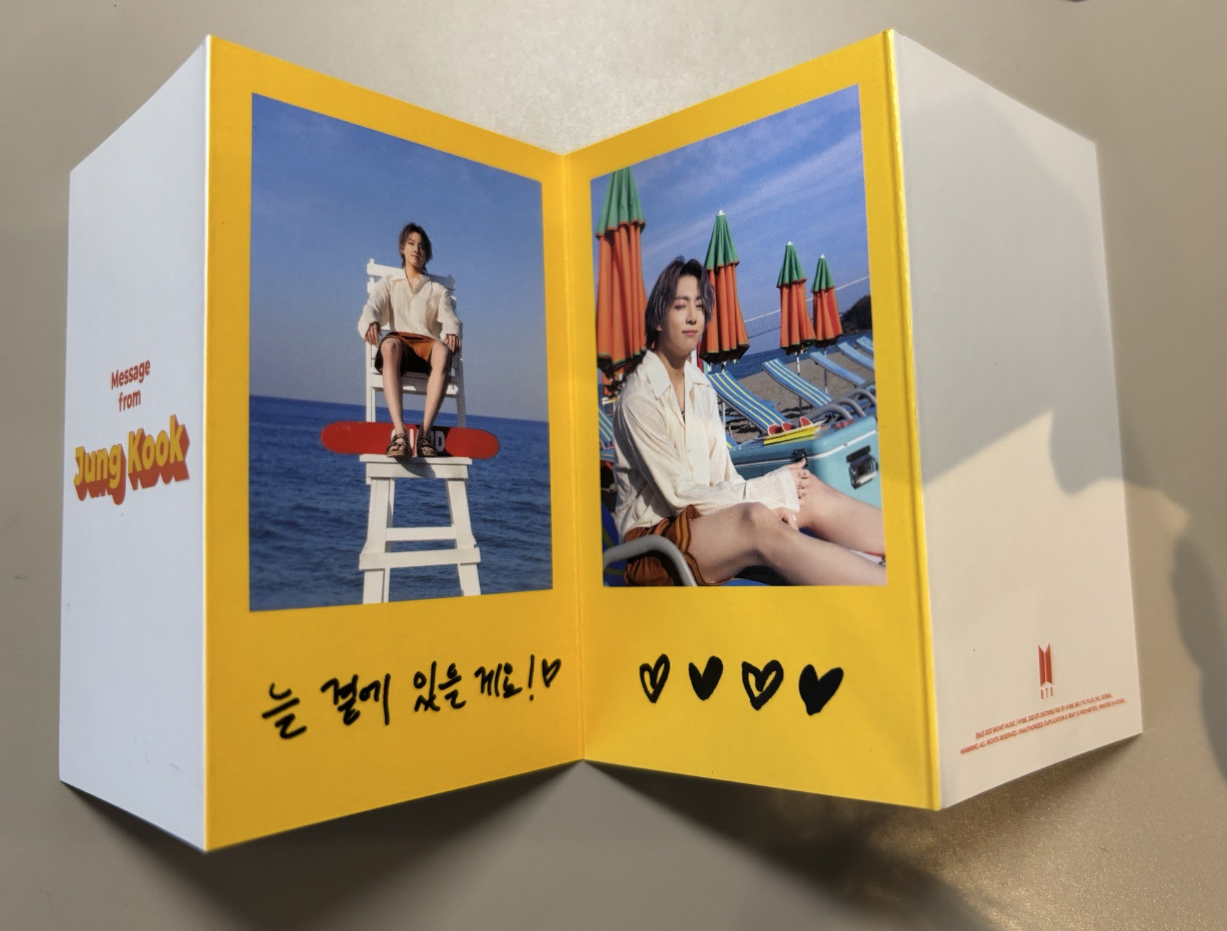 BTS防彈少年團 Butter 訊息卡 田柾國JK