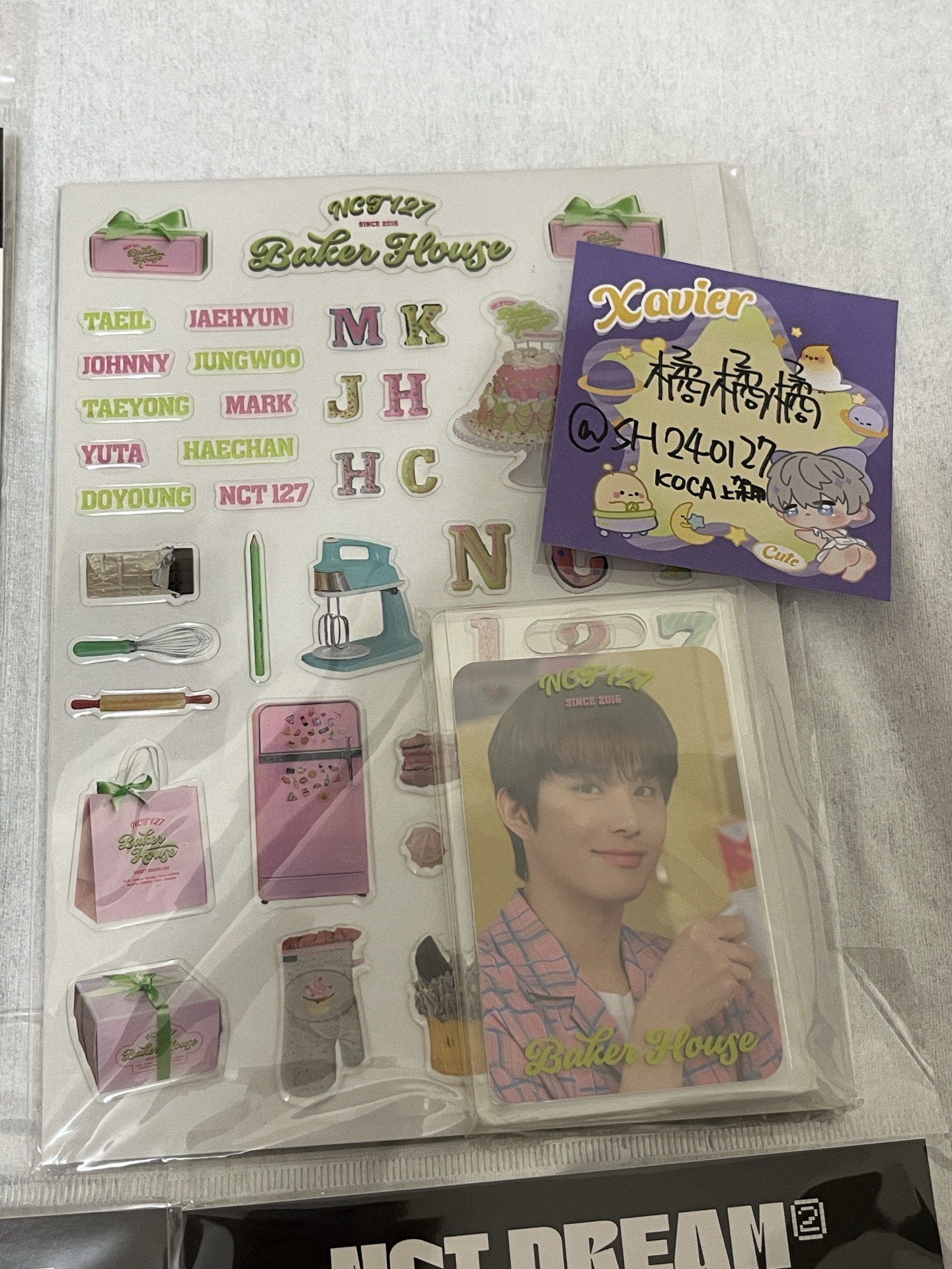 現貨 🇹🇼 NCT127 烘焙屋 貼紙卡套組 JUNGWOO