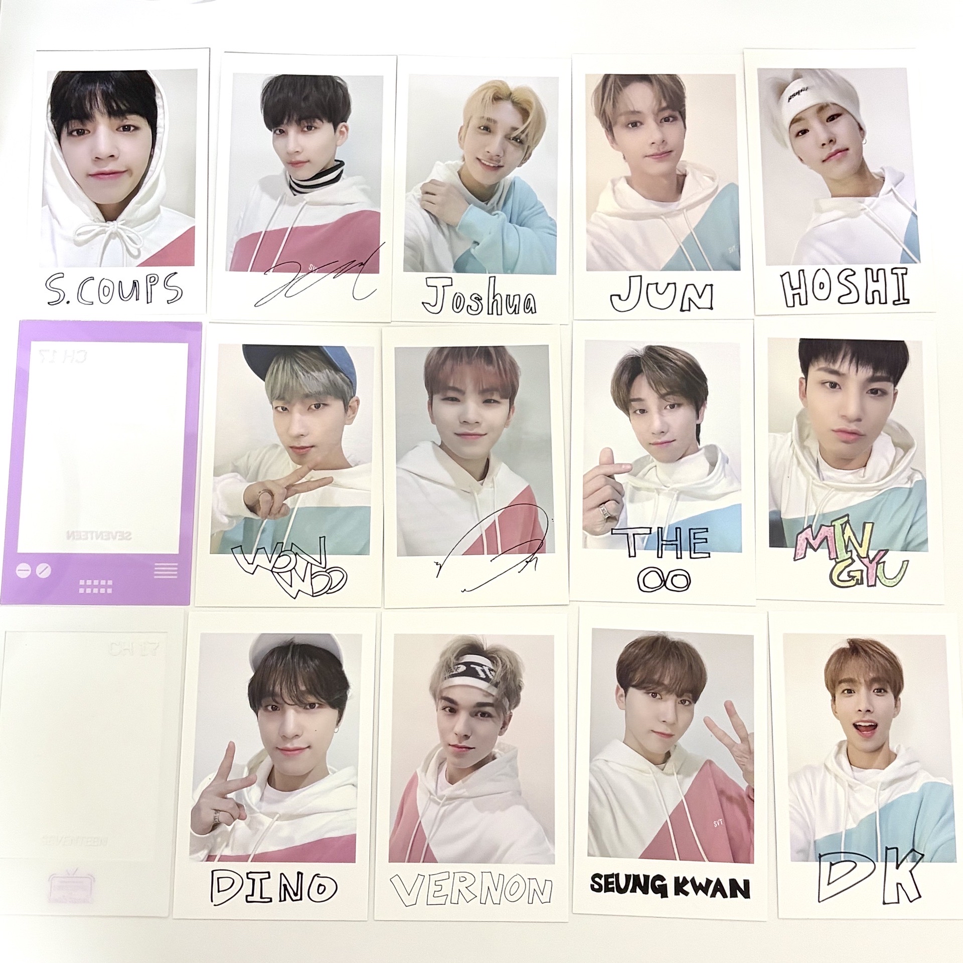 SEVENTEEN 2020 克拉島 周邊卡 AB整套