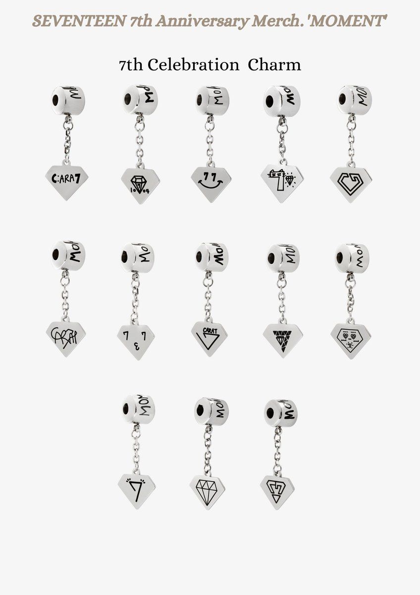 seventeen svt 7周年周邊 哲 s.coups 手鍊吊墜 