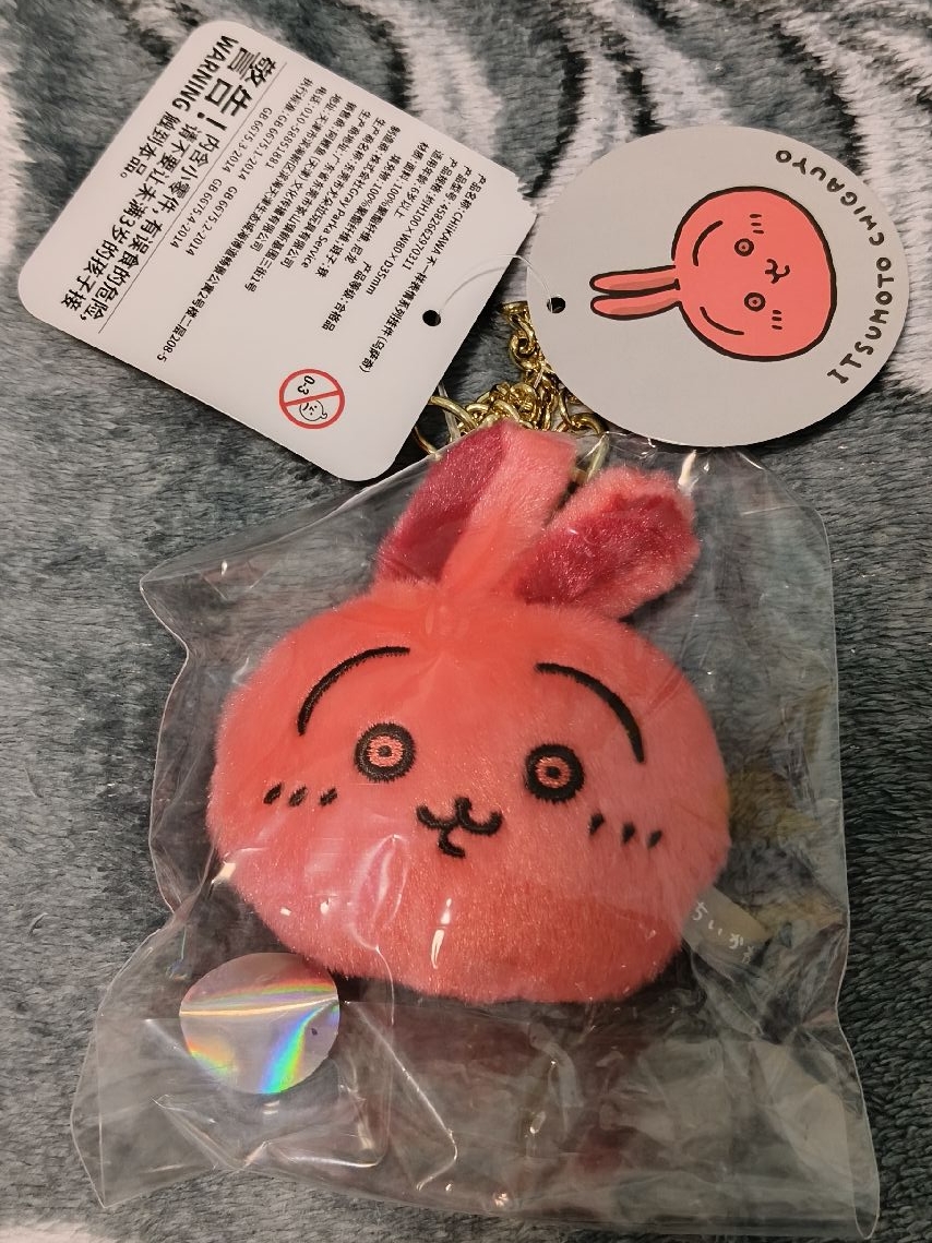 天貓 紅溫兔頭 吊飾 鑰匙圈