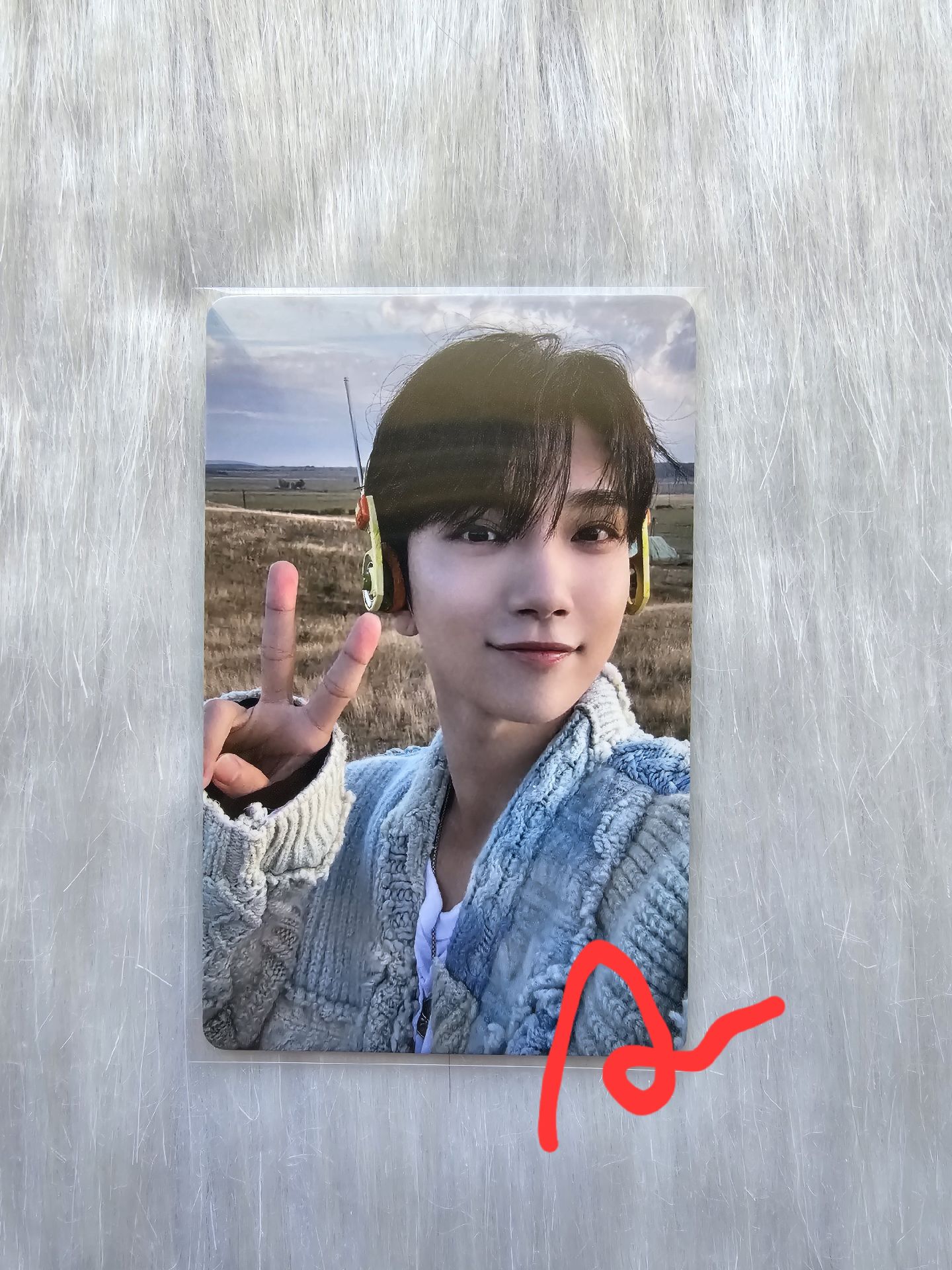 💎MINI11 yzy 簽售卡 藍毛衣耳機秀 (400)