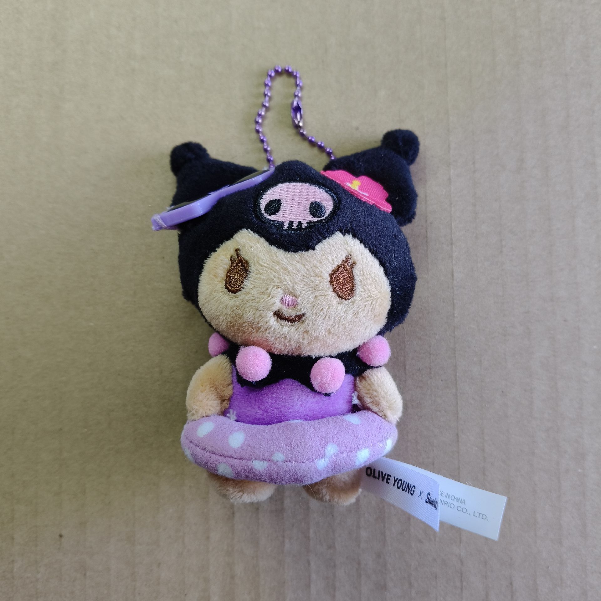 OLIVE YOUNG OY 三麗鷗 酷洛米泳圈吊飾娃