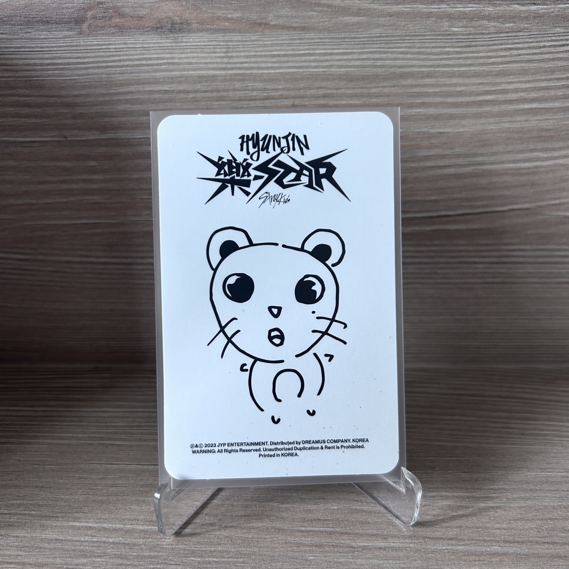 ｜STRAY KIDS｜🔥黃鉉辰Hyunjin — 樂-STAR sw 4.0 B版 幸運卡 （手繪卡背）