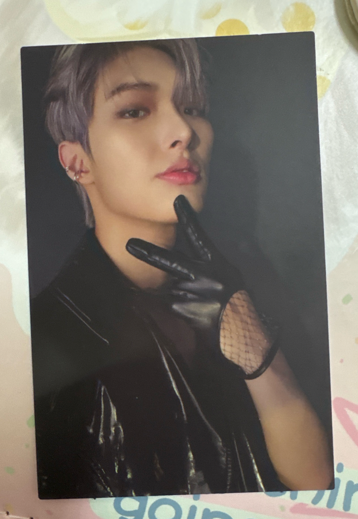 媽媽的網格皮手套（？