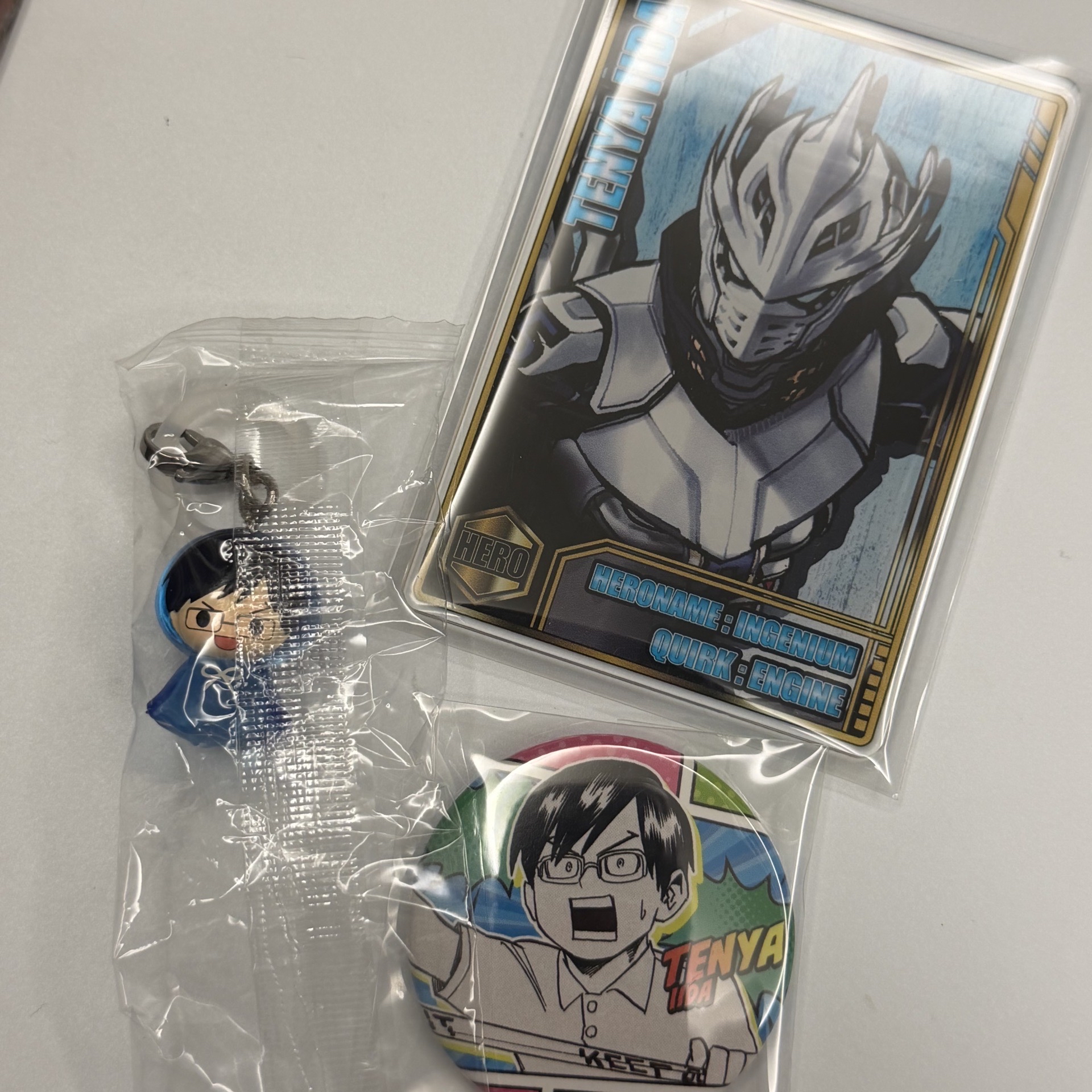 我英 飯田同學 幼年徽章 數據卡 雨衣吊飾