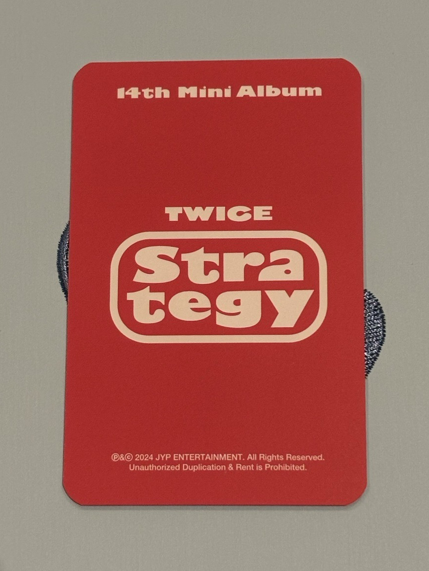 TWICE STRATEGY 子瑜 幸運卡