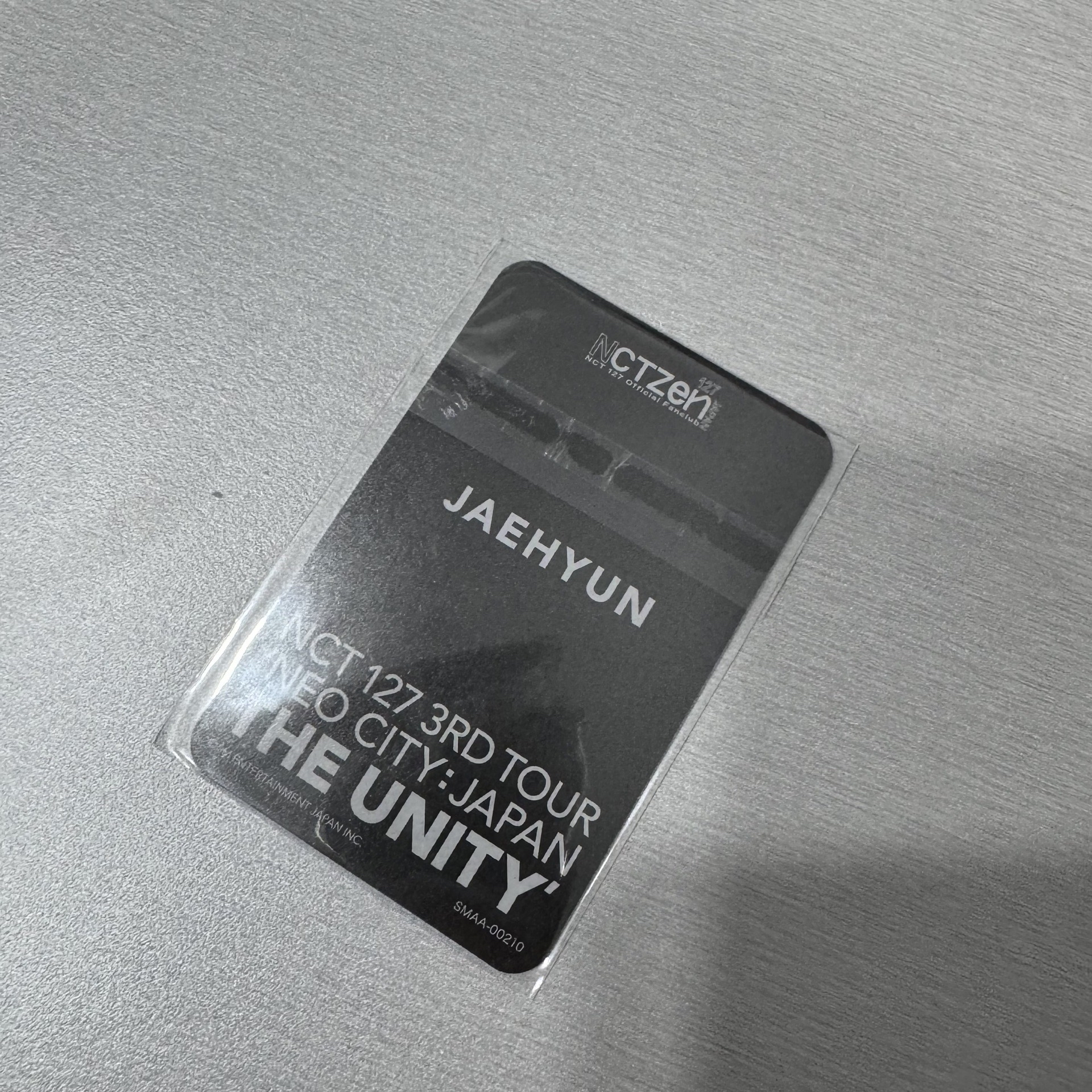 三巡THE UNITY 日本FC 在玹 會員禮卡 THE UNITY 日本三巡 會員特典卡