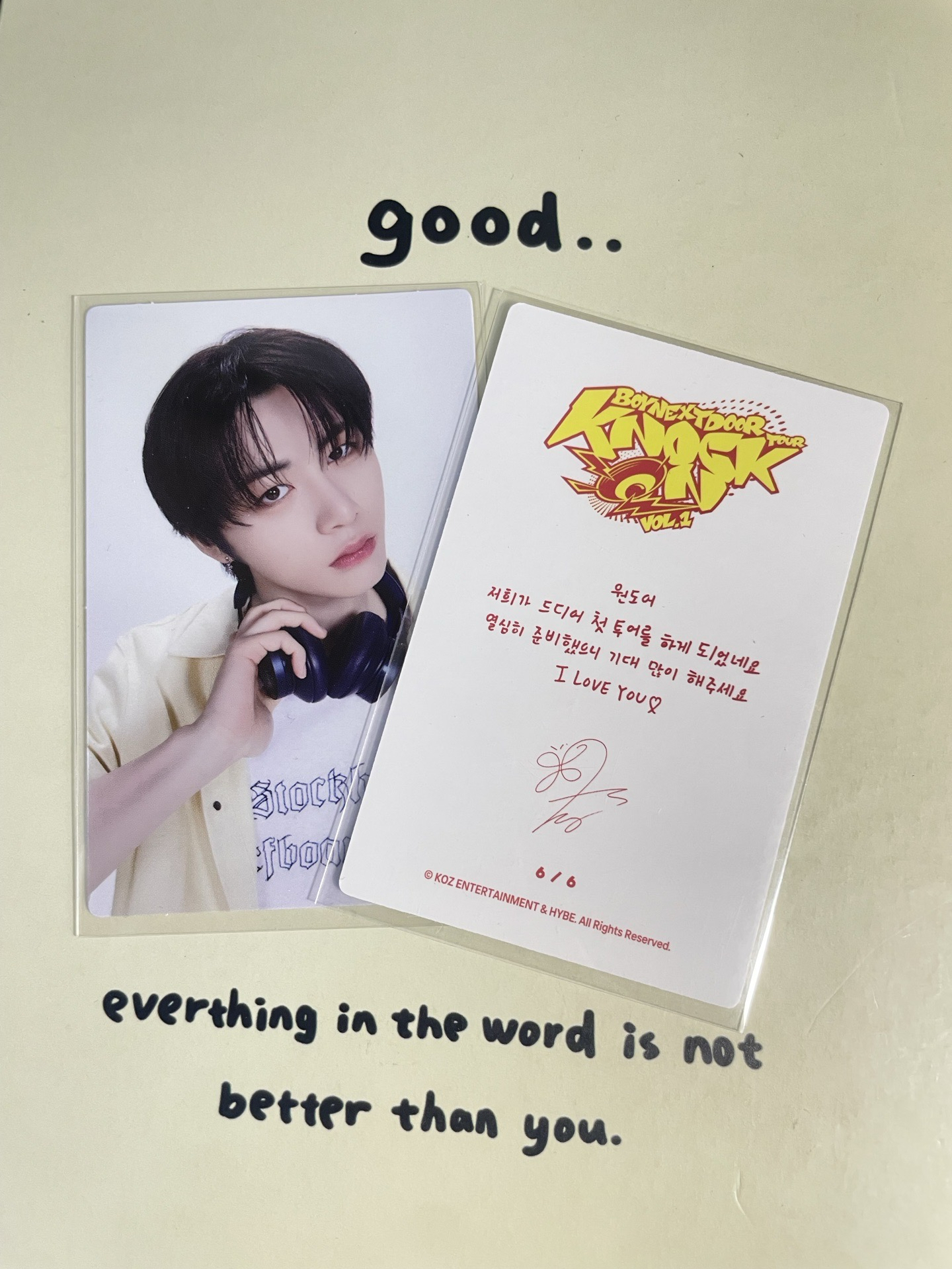 taesan 漢東旼 巡演隨機卡