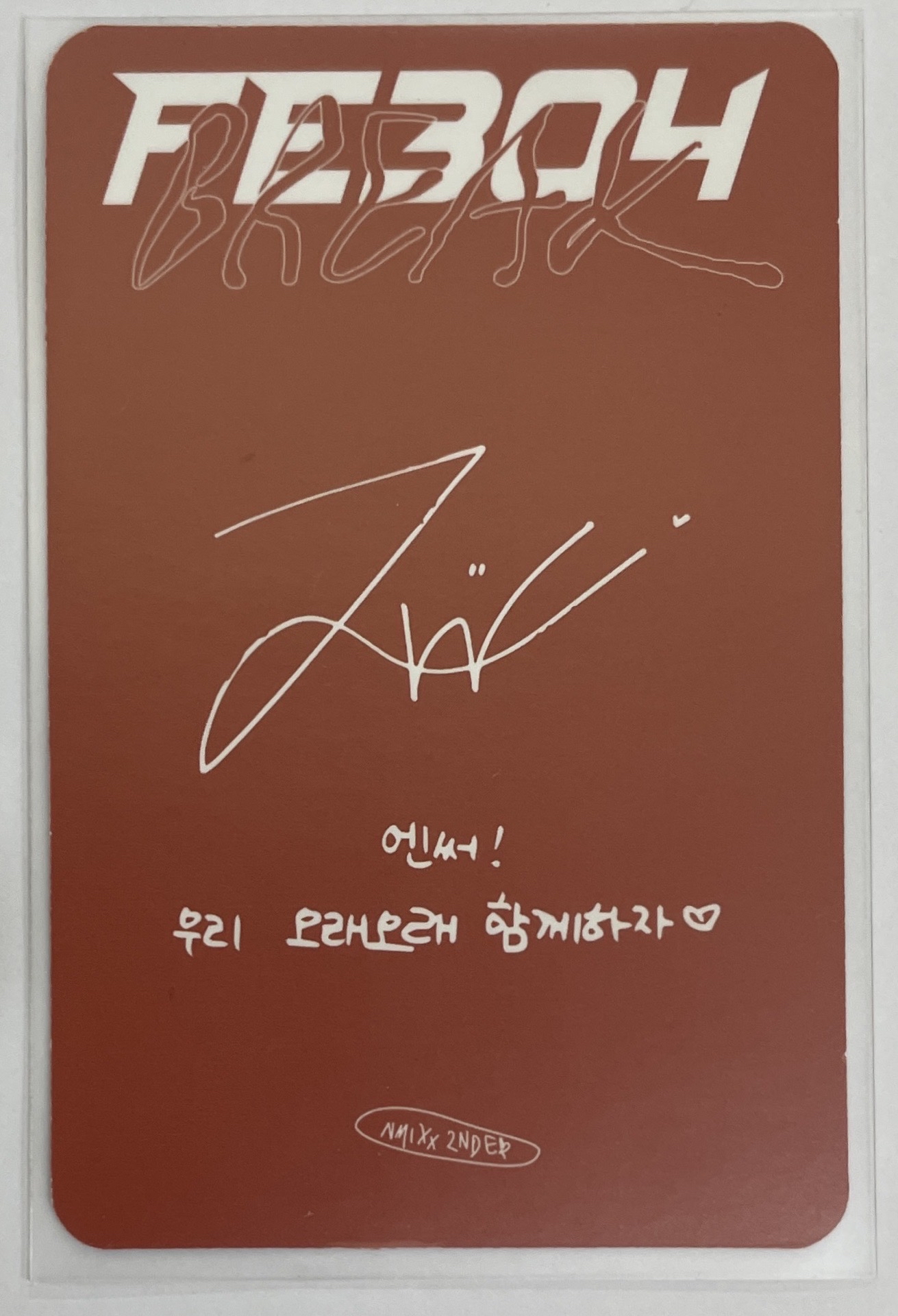 BREAK 專輯卡 普版 Mixx Blood 友