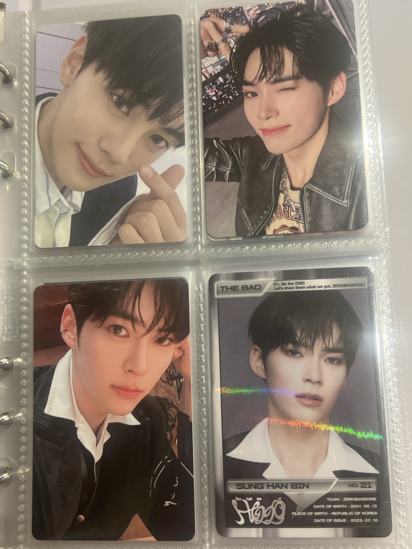 ZB1 成韓彬迷三專卡