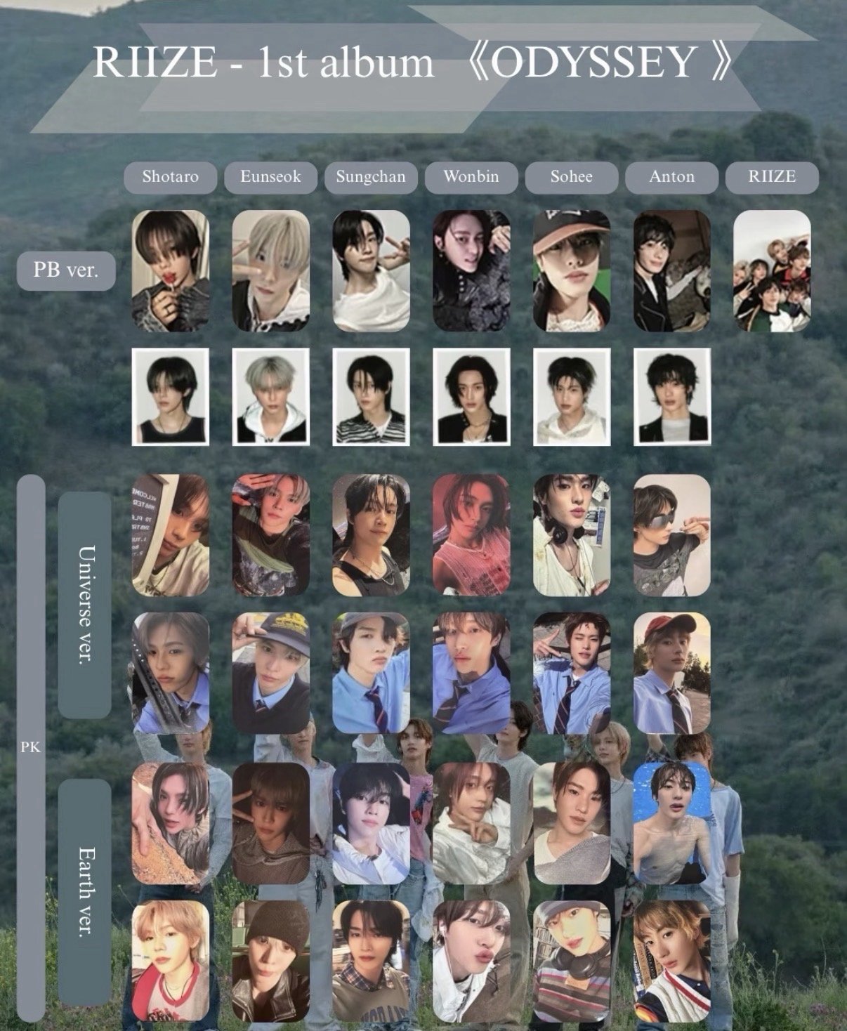 RIIZE ODYSSEY 專卡