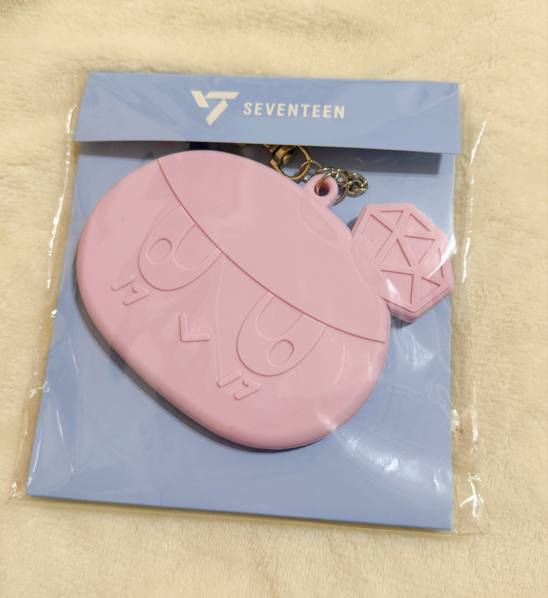 蹦蹦徽章套 - 粉色