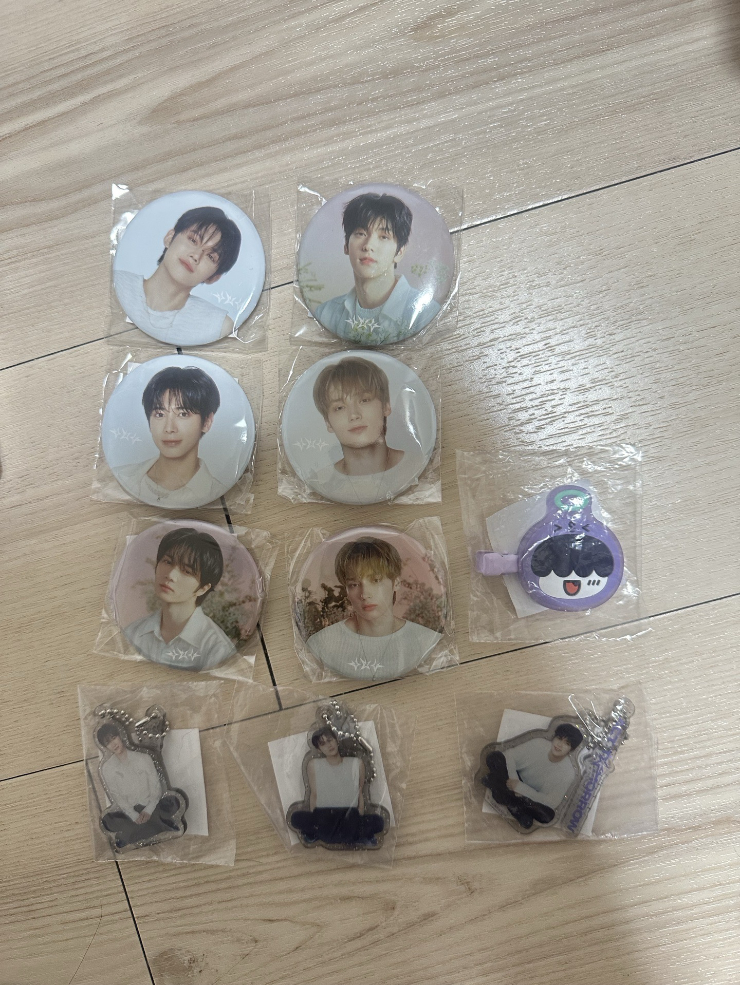 日巡扭蛋 髮夾 吊飾 徽章 （整圖不拆