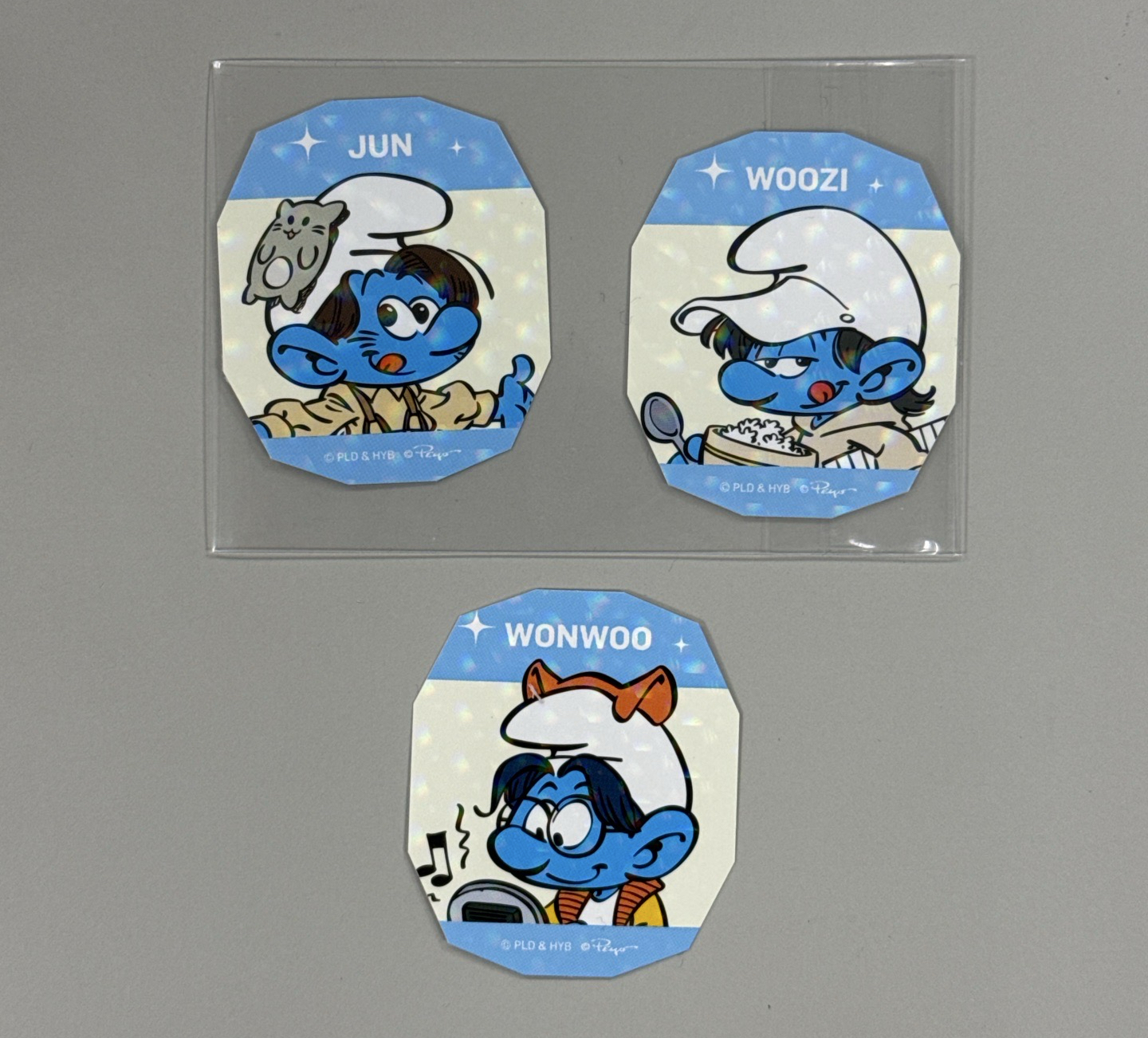 藍色小精靈 711聯名貼紙 俊圓勳