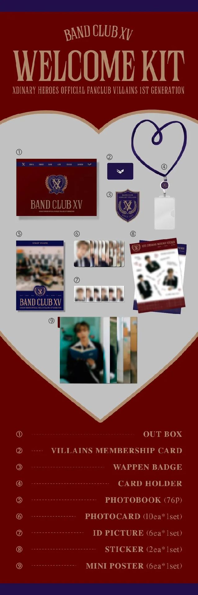 Official FanclubVillains 1st Gen RecruitmentBAND CLUB XV