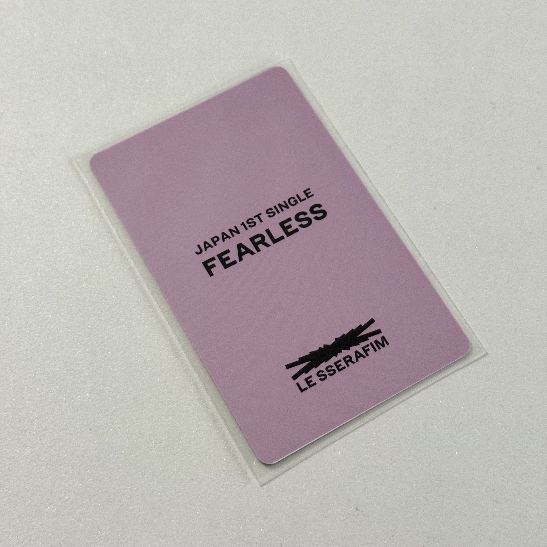 FEARLESS JP 日咖 特典 單封葉