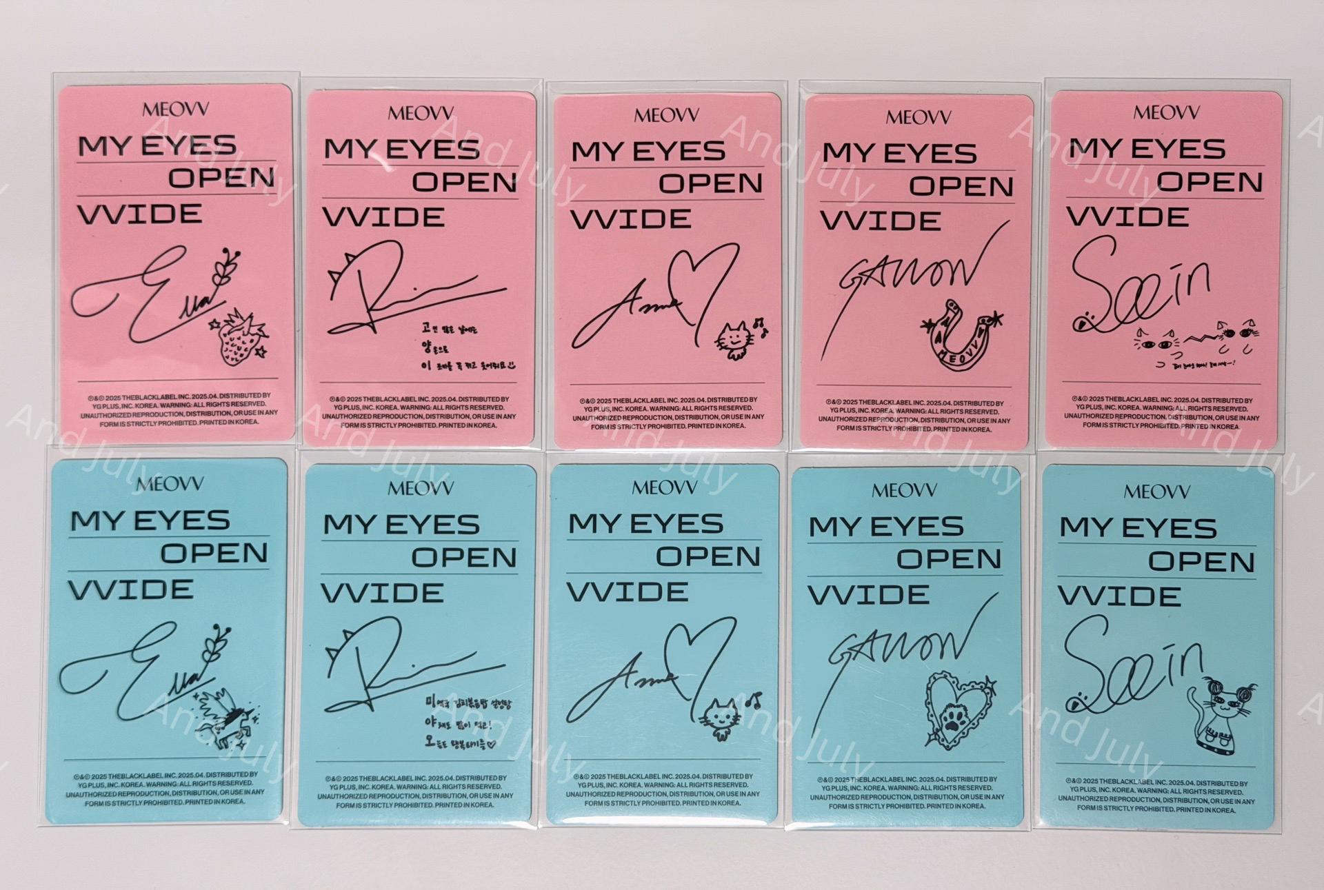 MEOVV MY EYES OPEN VVIDE 專卡SET(10p)