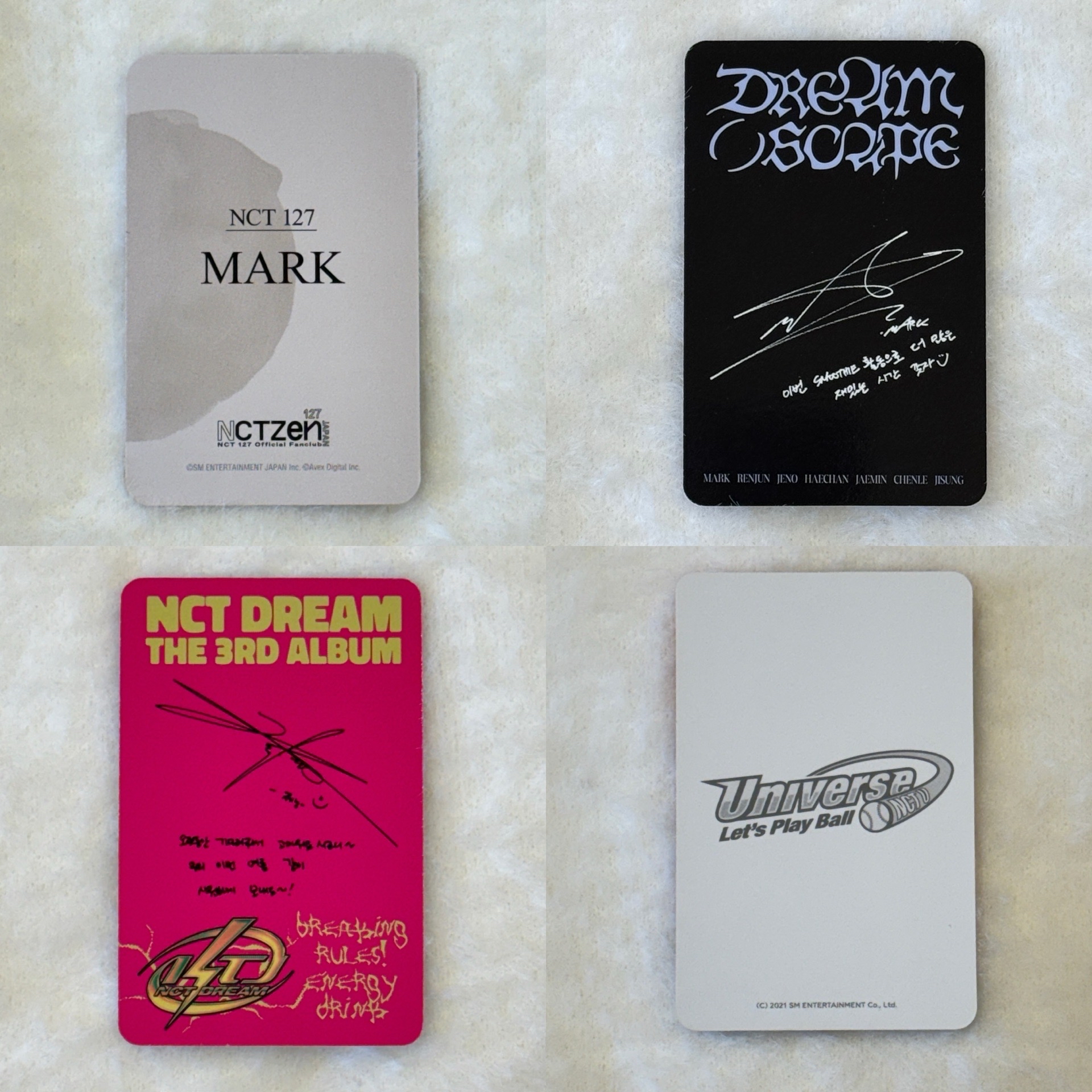 NCT DREAM 馬克 李帝努 專卡 會員禮 周邊卡