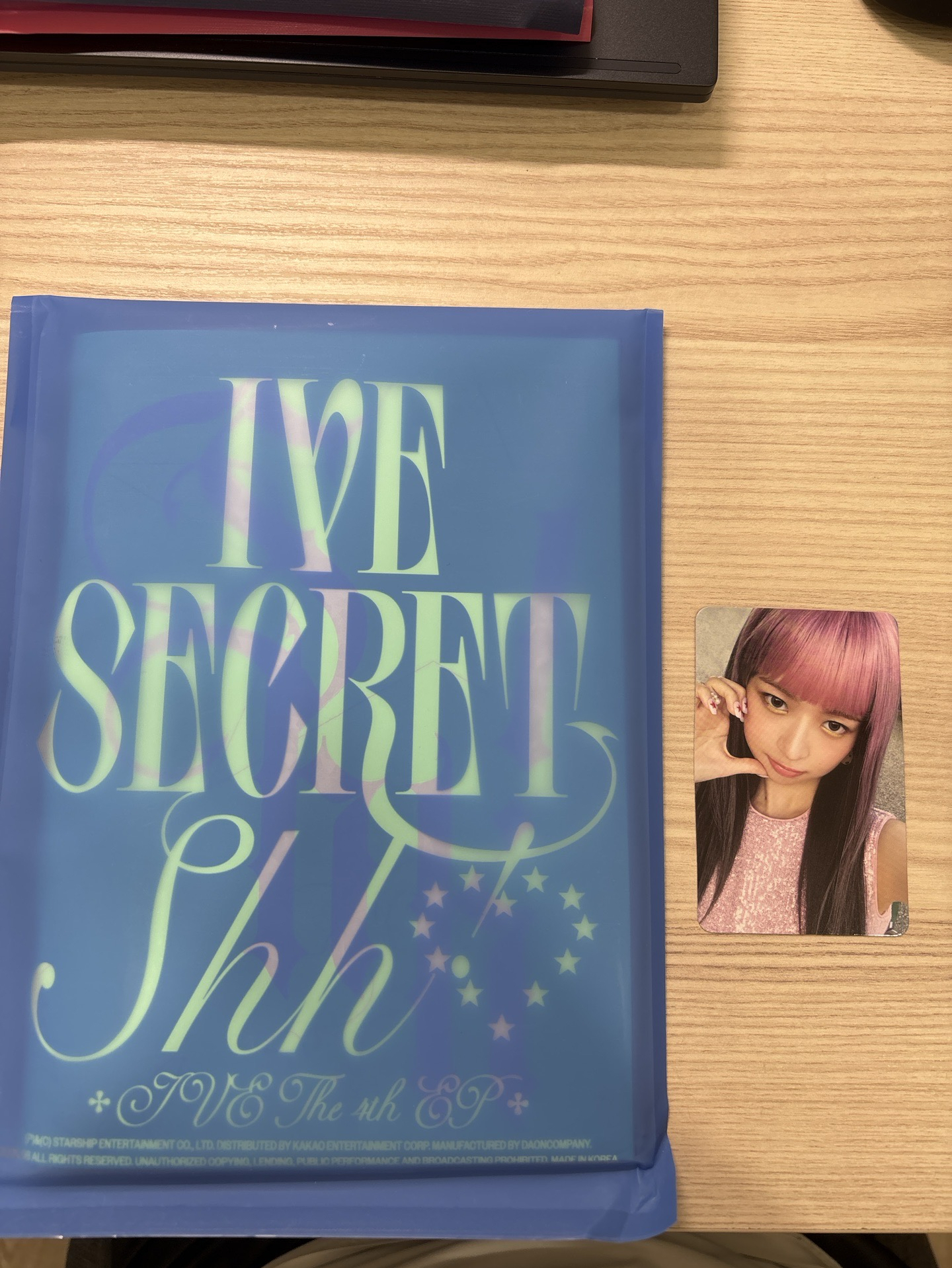 已拆全專IVE SECRET shh! ver.藍版 Rei卡