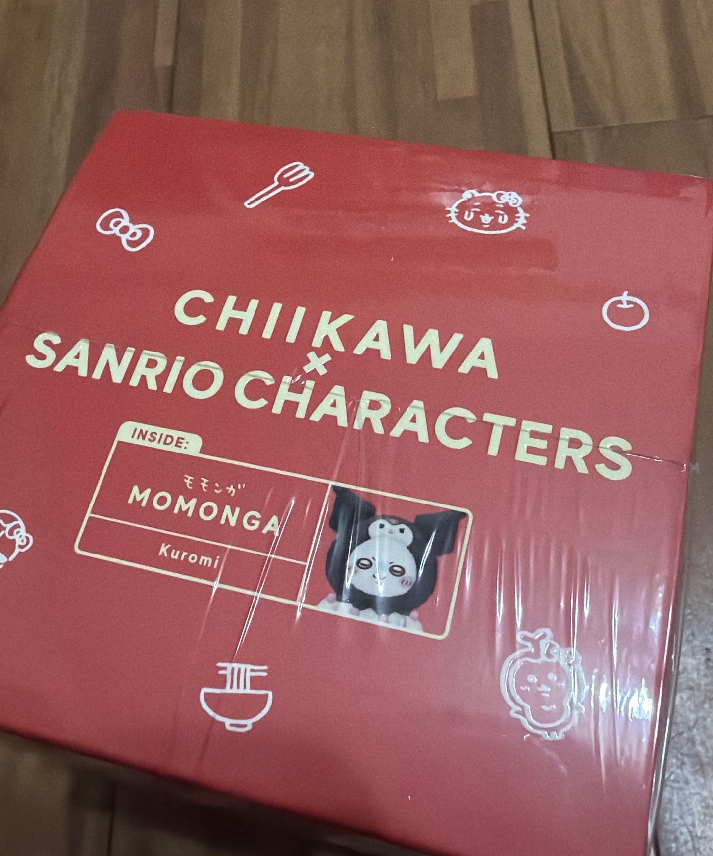 吉伊卡哇 三麗鷗聯名 小桃-酷洛米款塘膠吊飾