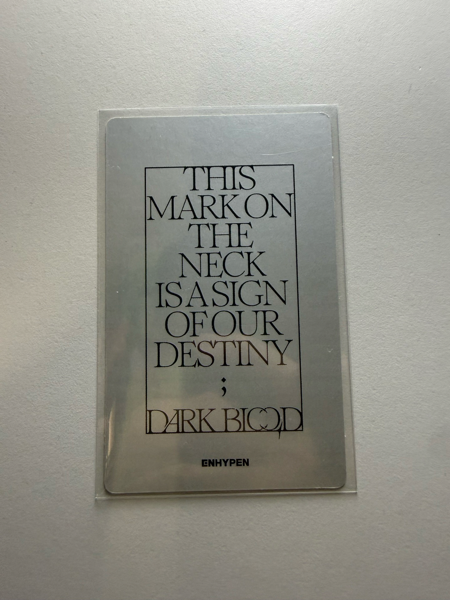 ENHYPEN JAKE 沈載倫 mini4 dark blood 電子專卡