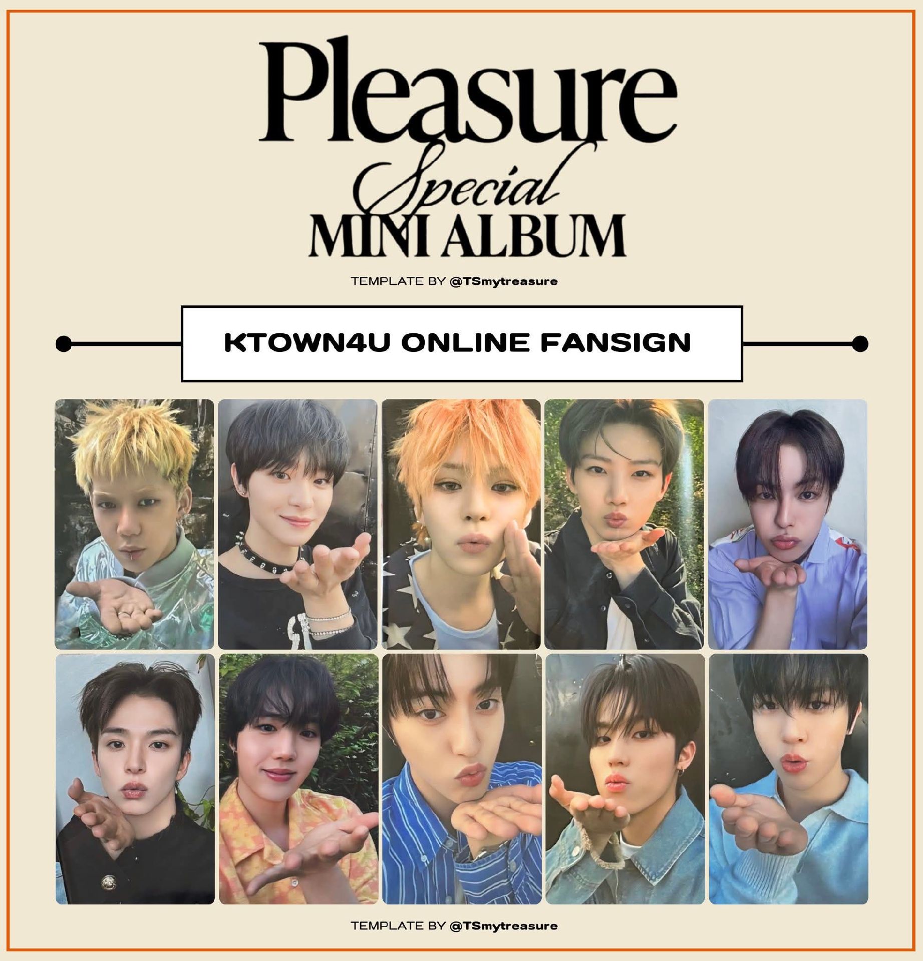 TREASURE pleasure 未拆單封 / K4 京東 簽售特典卡