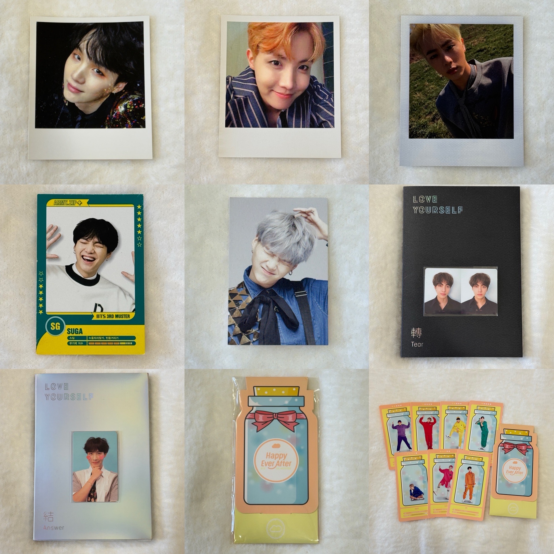 BTS 閔玧其 鄭號錫 金泰亨 金碩珍 專卡 隨機卡 雲卡