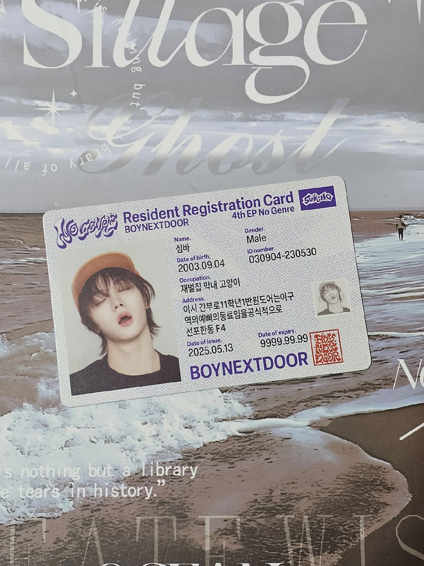 🎀No Genre 專輯卡 電子專 身分證 1