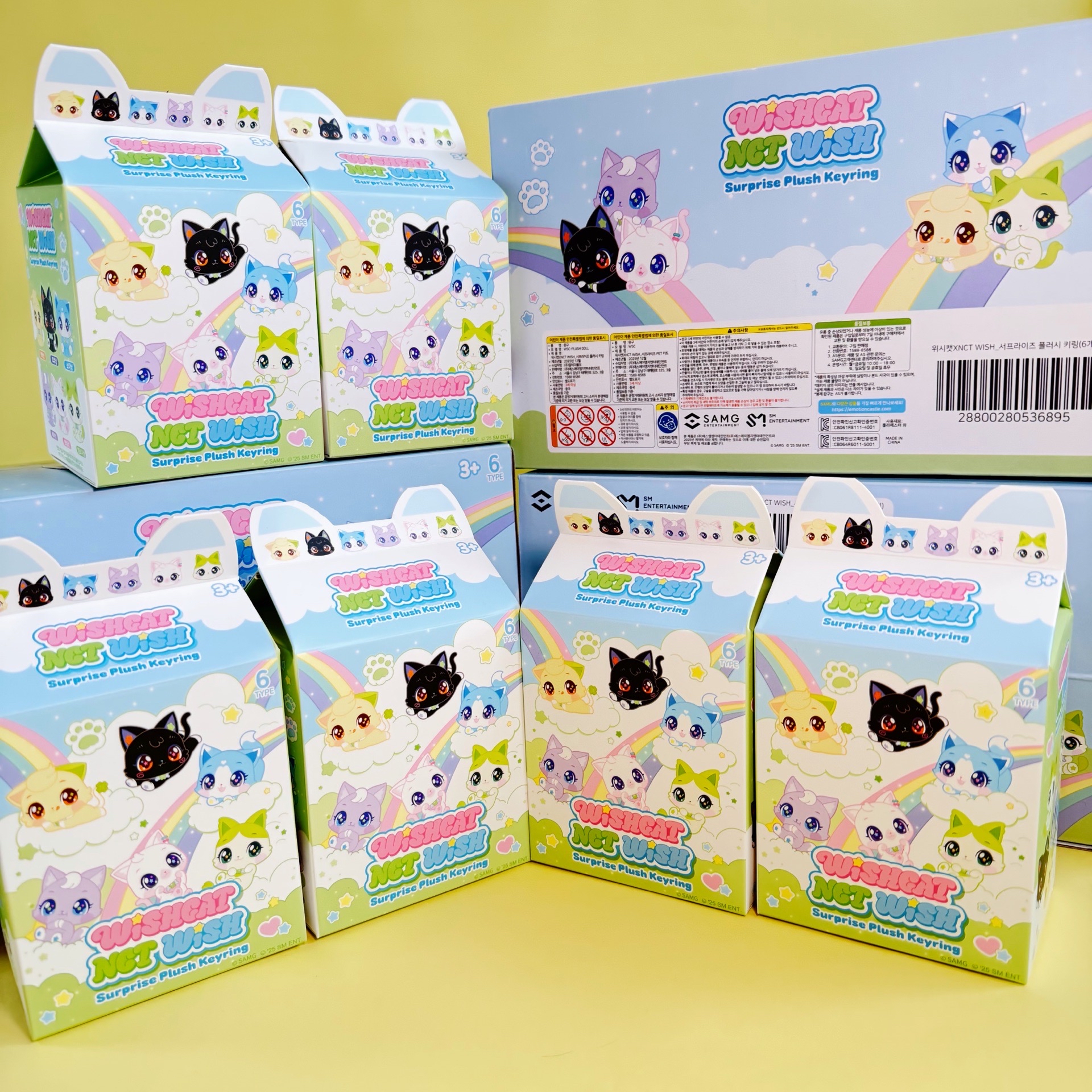 現貨：NCT WISH X WISHCAT-毛絨坐貓款吊飾（單支隨機/成套）