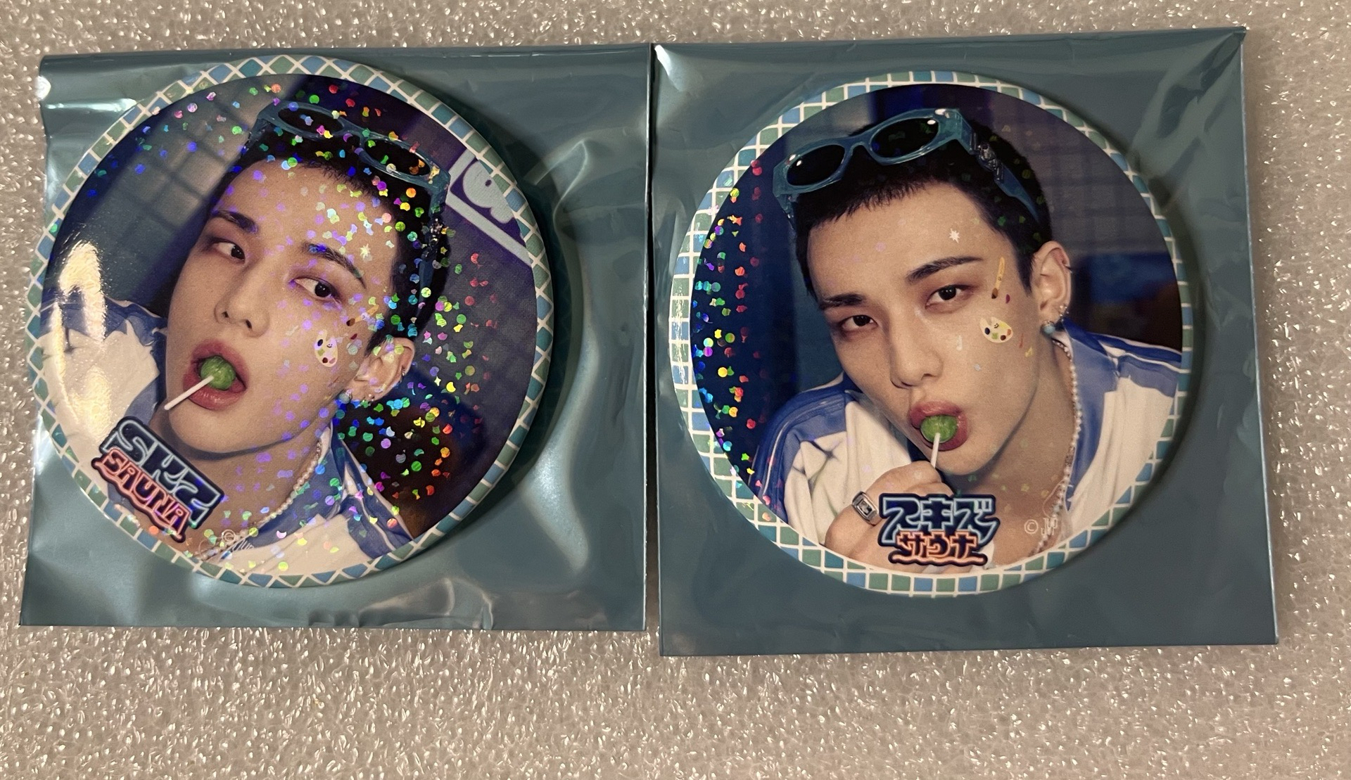 辰桑拿徽章 旻花花筆袋