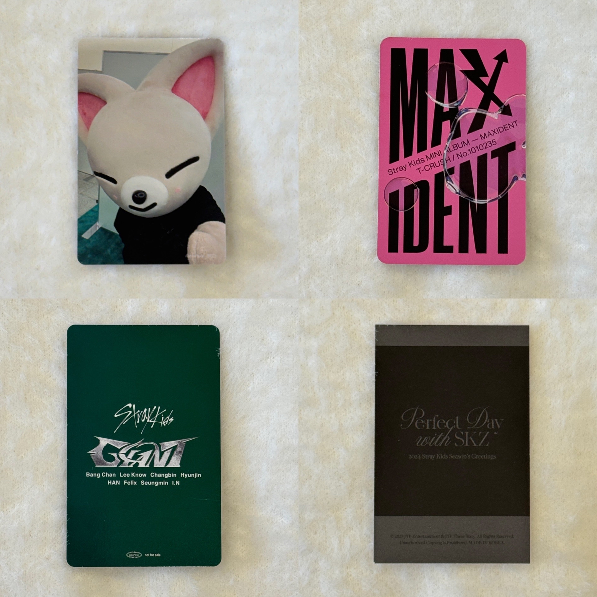 Stray kids 梁精寅 專卡 年曆 場限 塔店