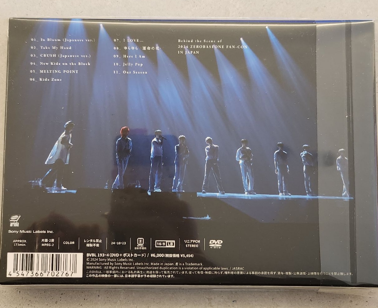 [ZB1]全新！zerobaseone 2024日本Fancon初回限定盤DVD