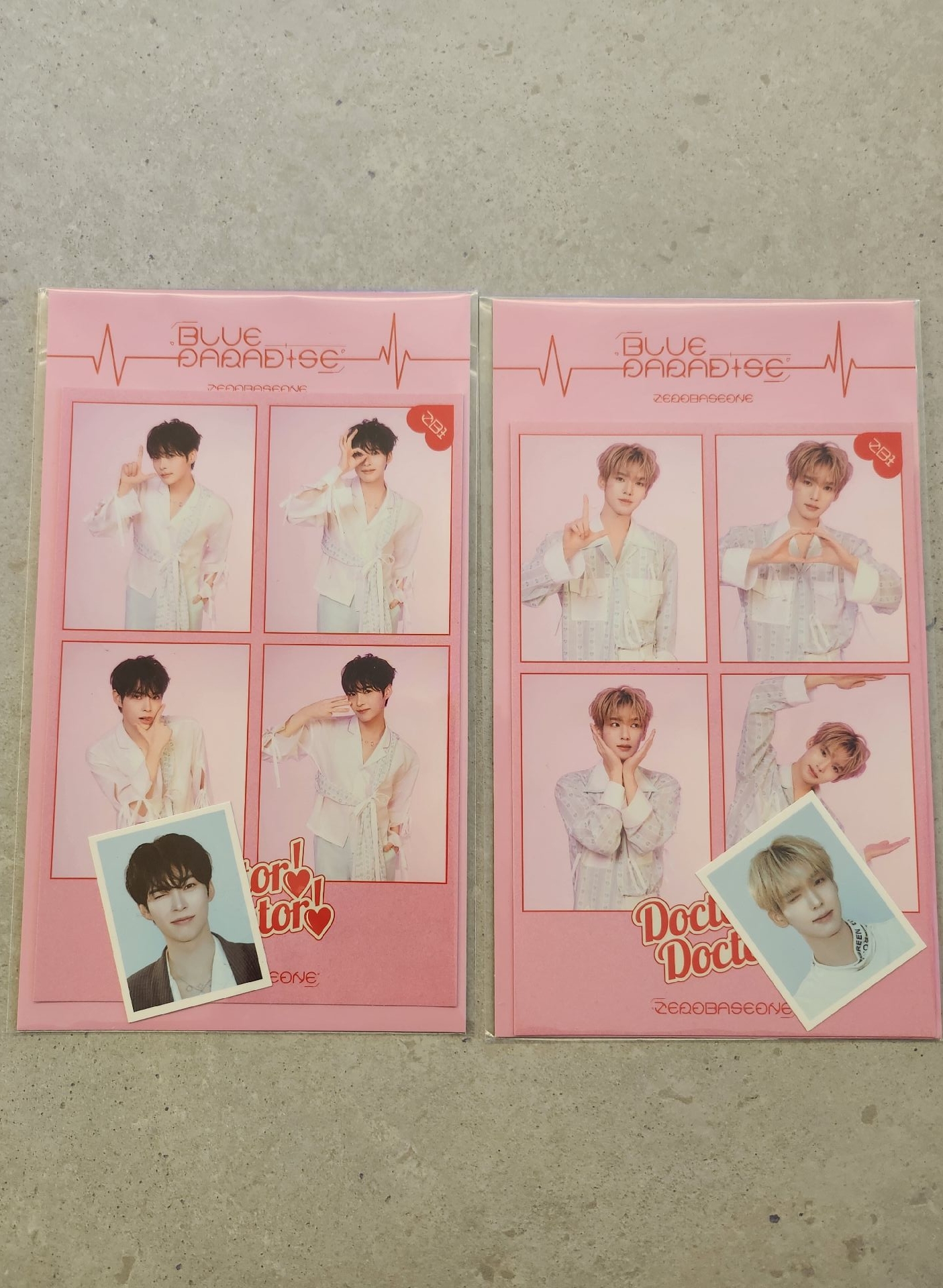 [ZB1]全新！zerobaseone Blue快閃店 成韓彬 韓維辰 四格+證件照組