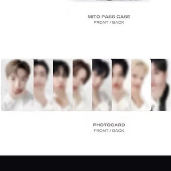 Mito卡套小卡一套（全員8張）