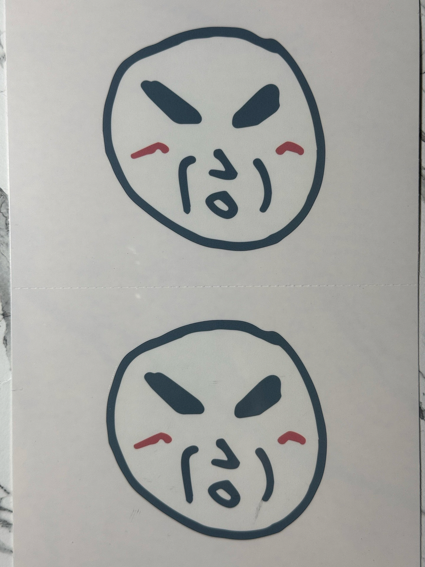 旻皺皺人紋身貼紙