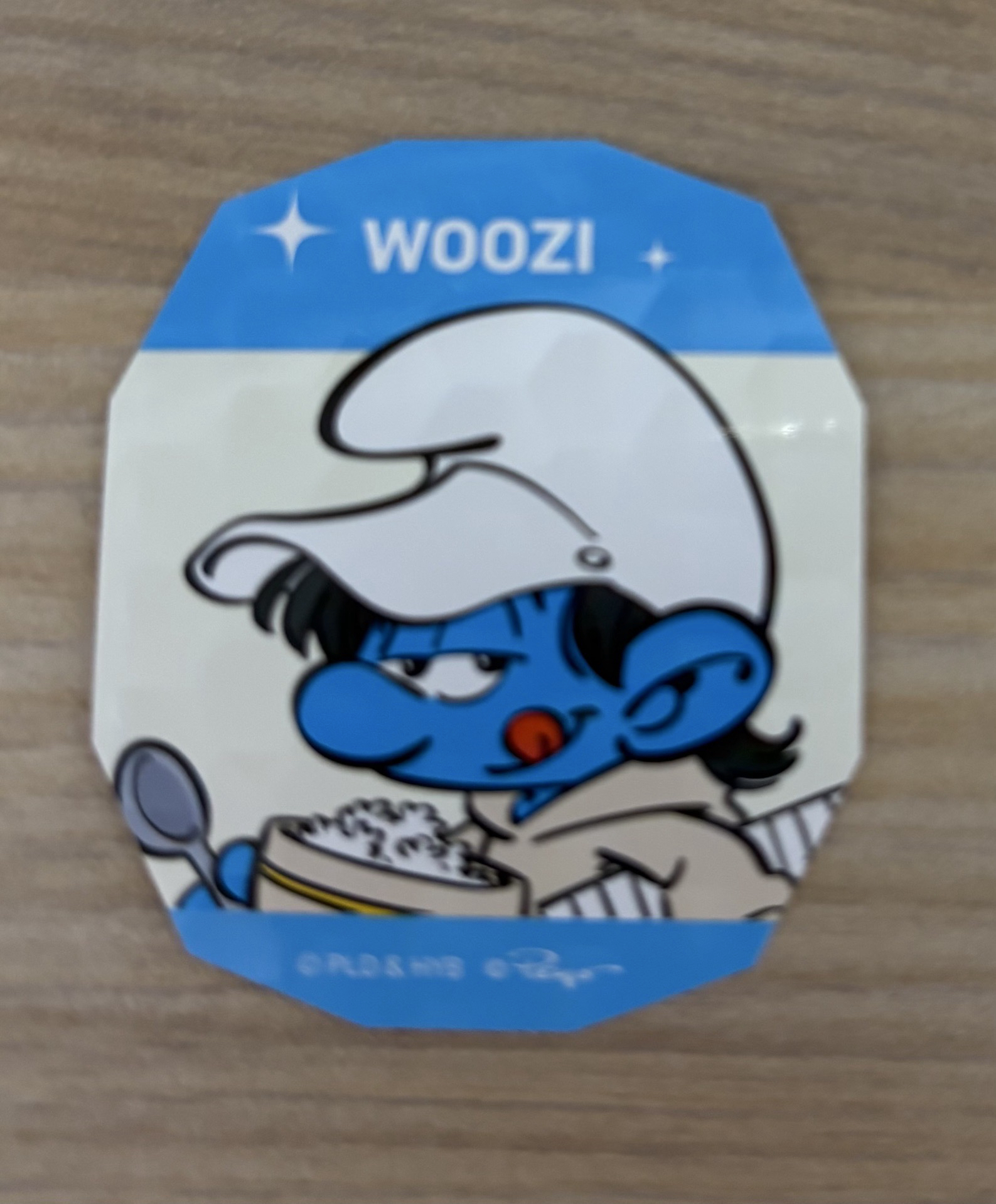 WOOZI藍色小精靈貼紙