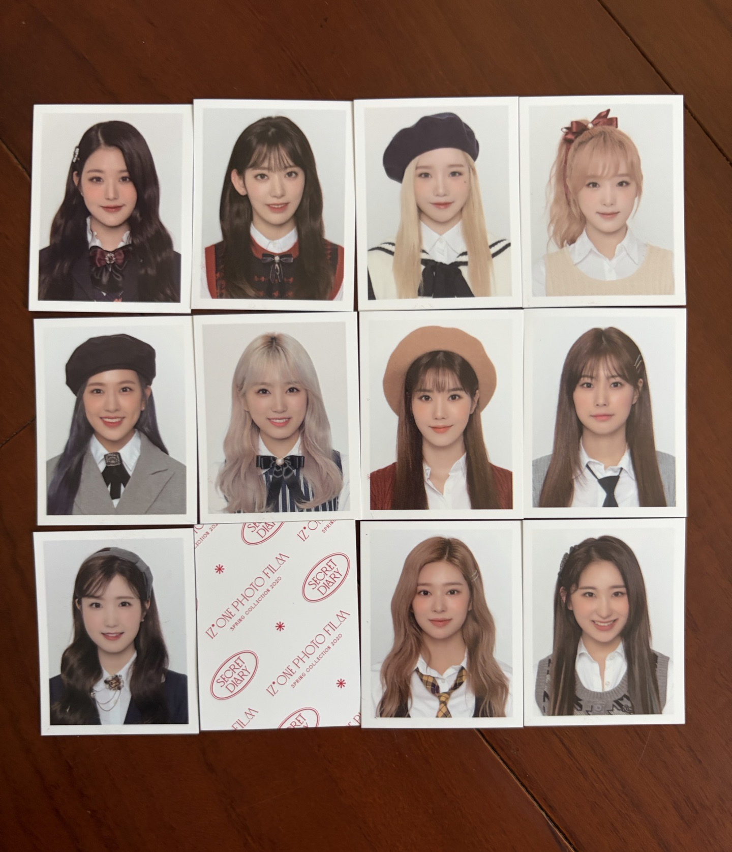 IZ*ONE SECRET DIARY 年曆卡 證件照