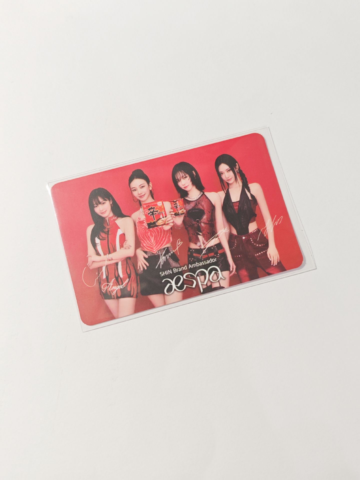 aespa 辛拉麵代言團卡