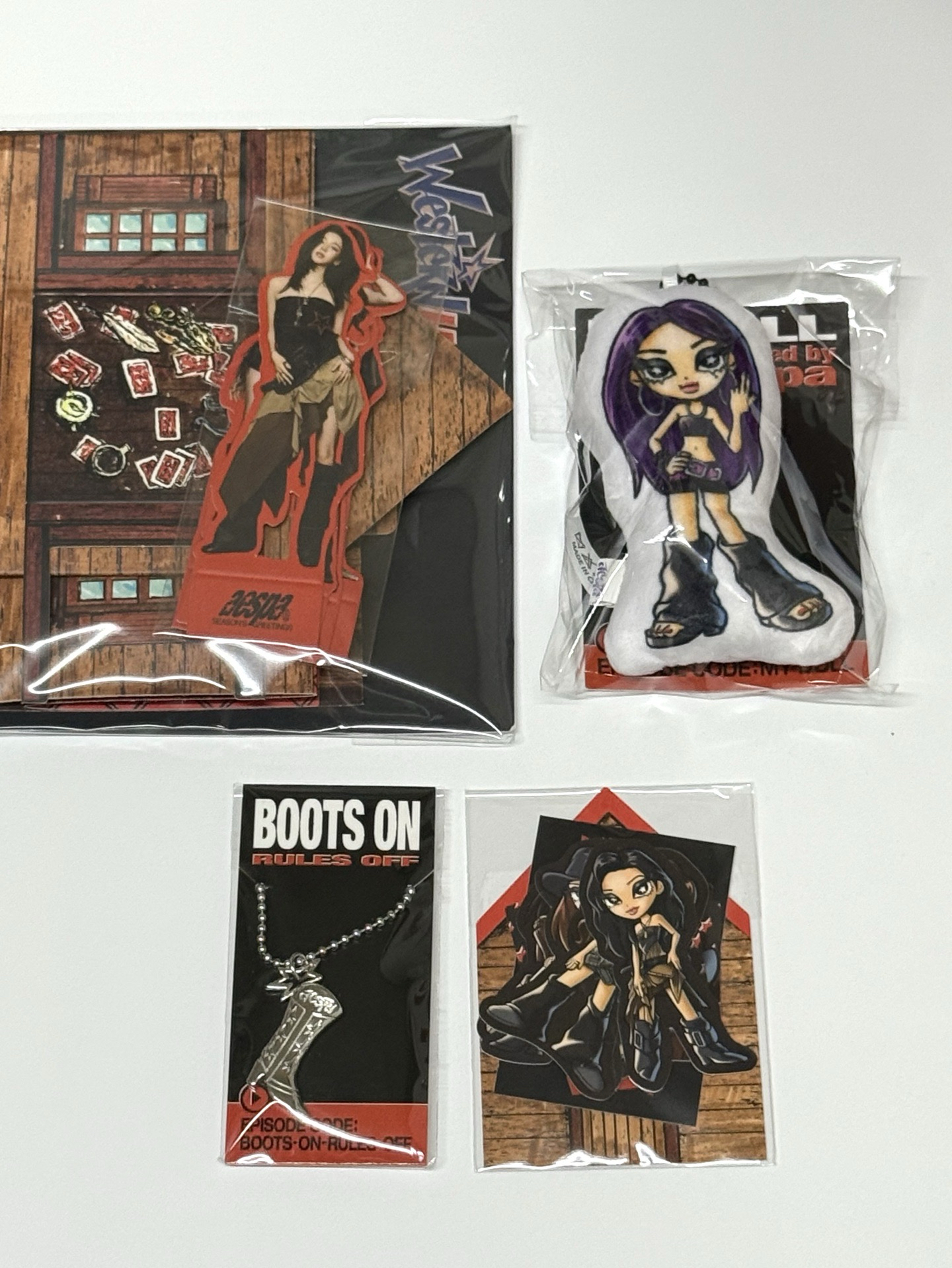 aespa冬柚+團體 2026年曆 無小卡固配