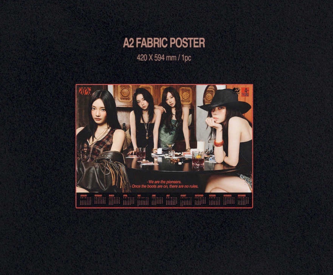 aespa冬柚+團體 2026年曆 無小卡固配