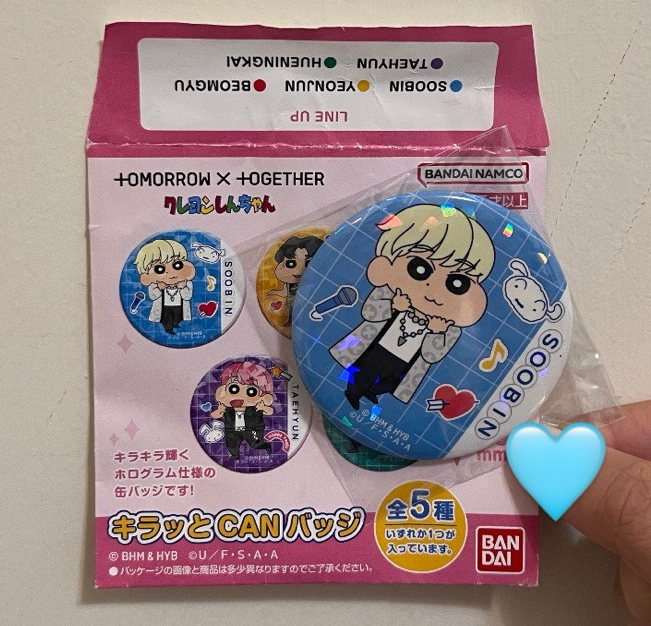 （現貨）TXT 蠟筆小新聯名 徽章 崔秀彬