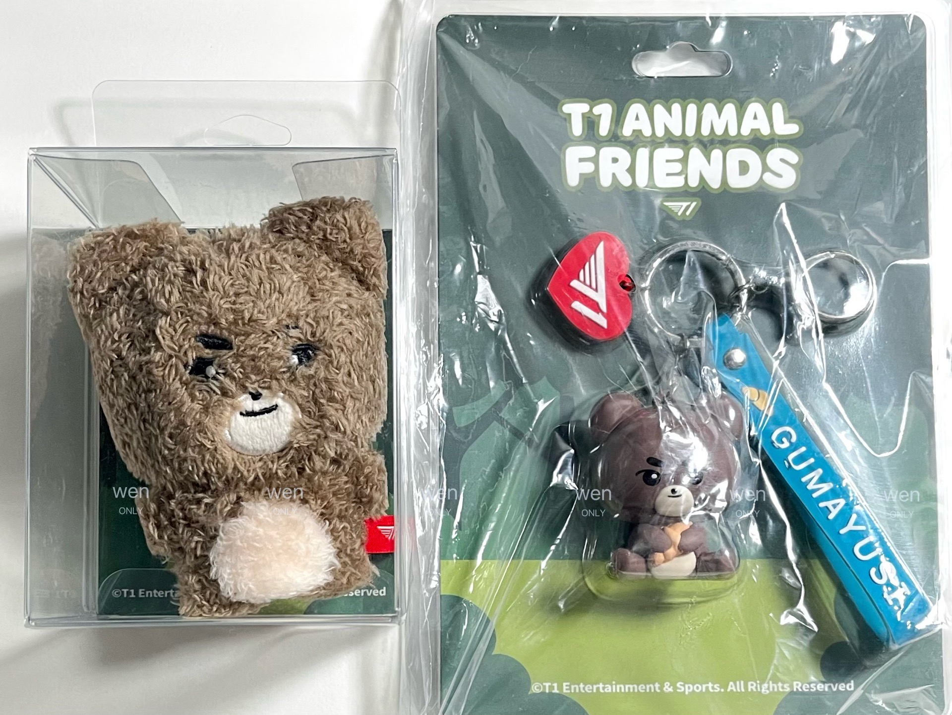 動物朋友 潦草娃+公仔鑰匙圈 Gumayusi