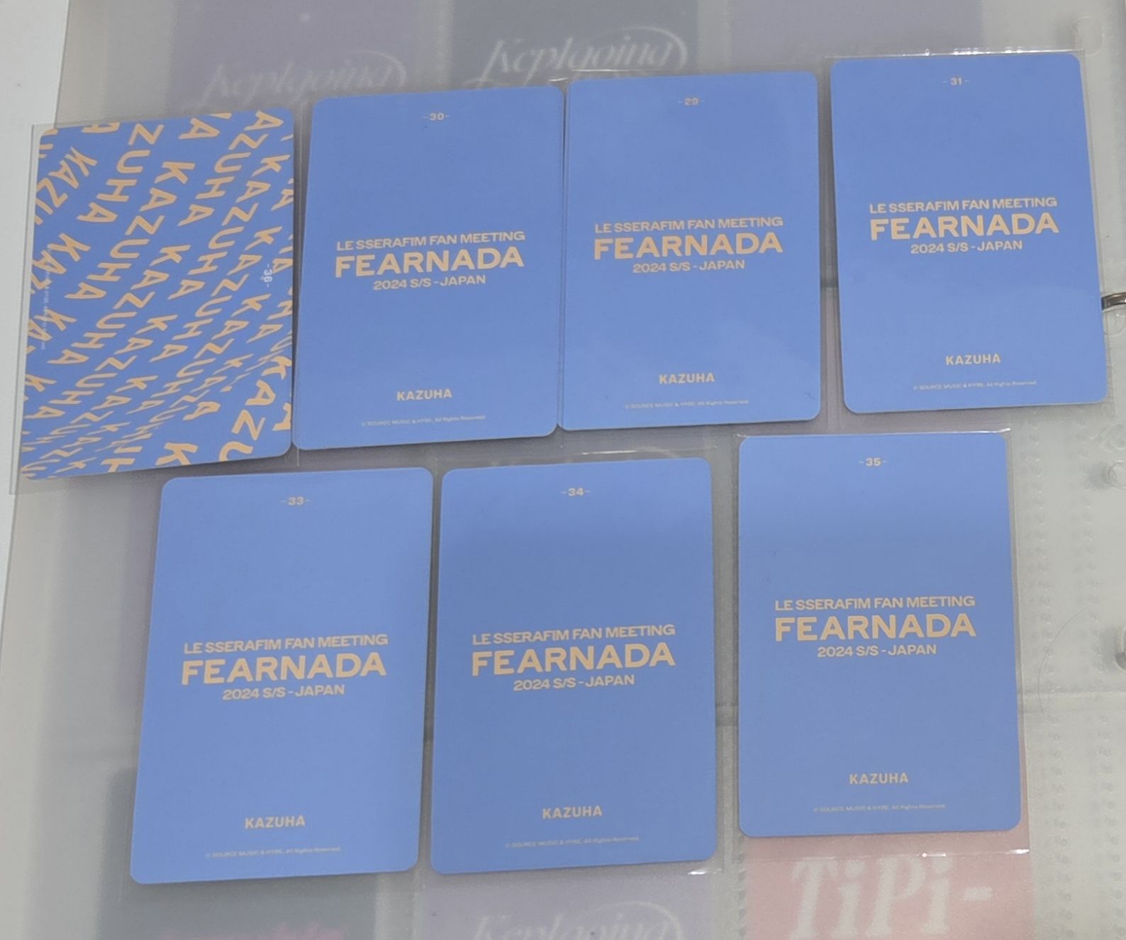 LE SSERAFIM KAZUHA 中村一葉 2024 S/S JAPAN FEARNADA