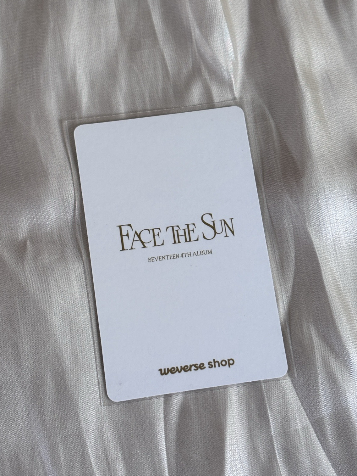 ［SEVENTEEN］🩷 漢 正四 wvs PB ver 特典卡 