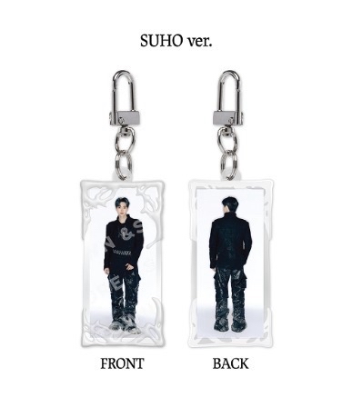 EXO 正八快閃 相框鑰匙圈