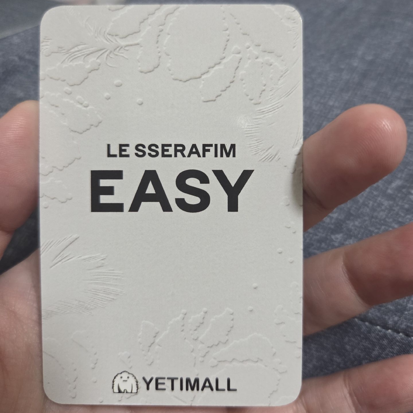 LE SSERAFIM 采源 CHAEWON EASY yeti 幸運卡 